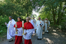 Festgottesdienst zum 1.000 Todestag des Heiligen Heimerads auf dem Hasunger Berg (Foto: Karl-Franz Thiede)